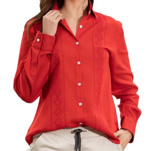 CAMISA MANGAS LARGAS AO POI - DAMA