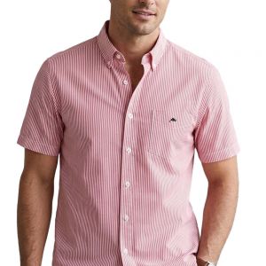 Camisa a rayas magas cortas - Caballero