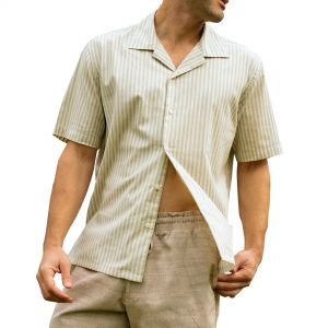 CAMISA CABALLERO MANGAS CORTAS A RAYAS 