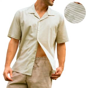 CAMISA CABALLERO MANGAS CORTAS A RAYAS 