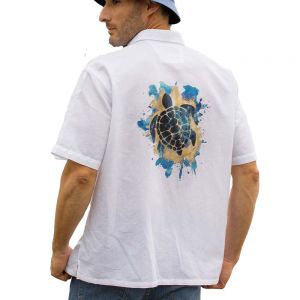 Camisa Lino con estampado