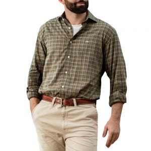 CAMISA MANGAS LARGAS A CUADROS