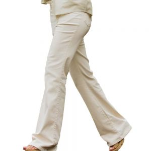 JEANS DAMA OXFORD 70'S -Marfil