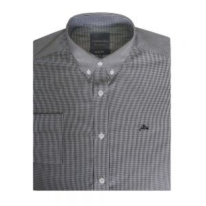 CAMISA SLIM FIT CUADROS CON BOTÓN