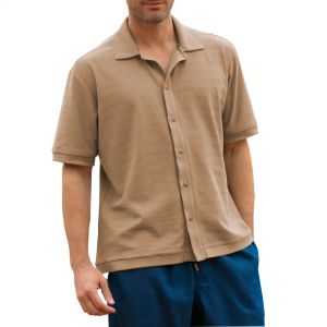 CAMISA MANGAS CORTAS CABALLERO CON CUELLO POLO